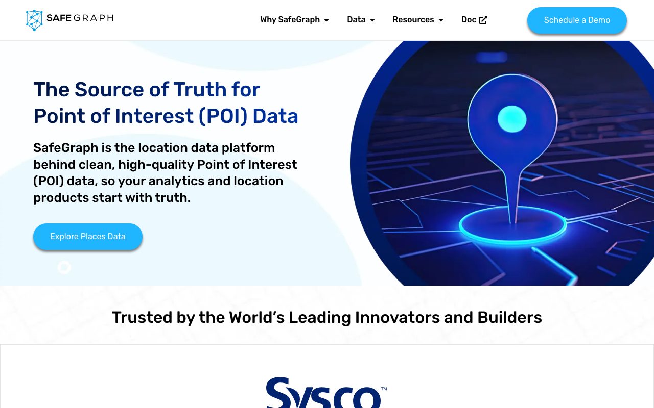 SafeGraph website