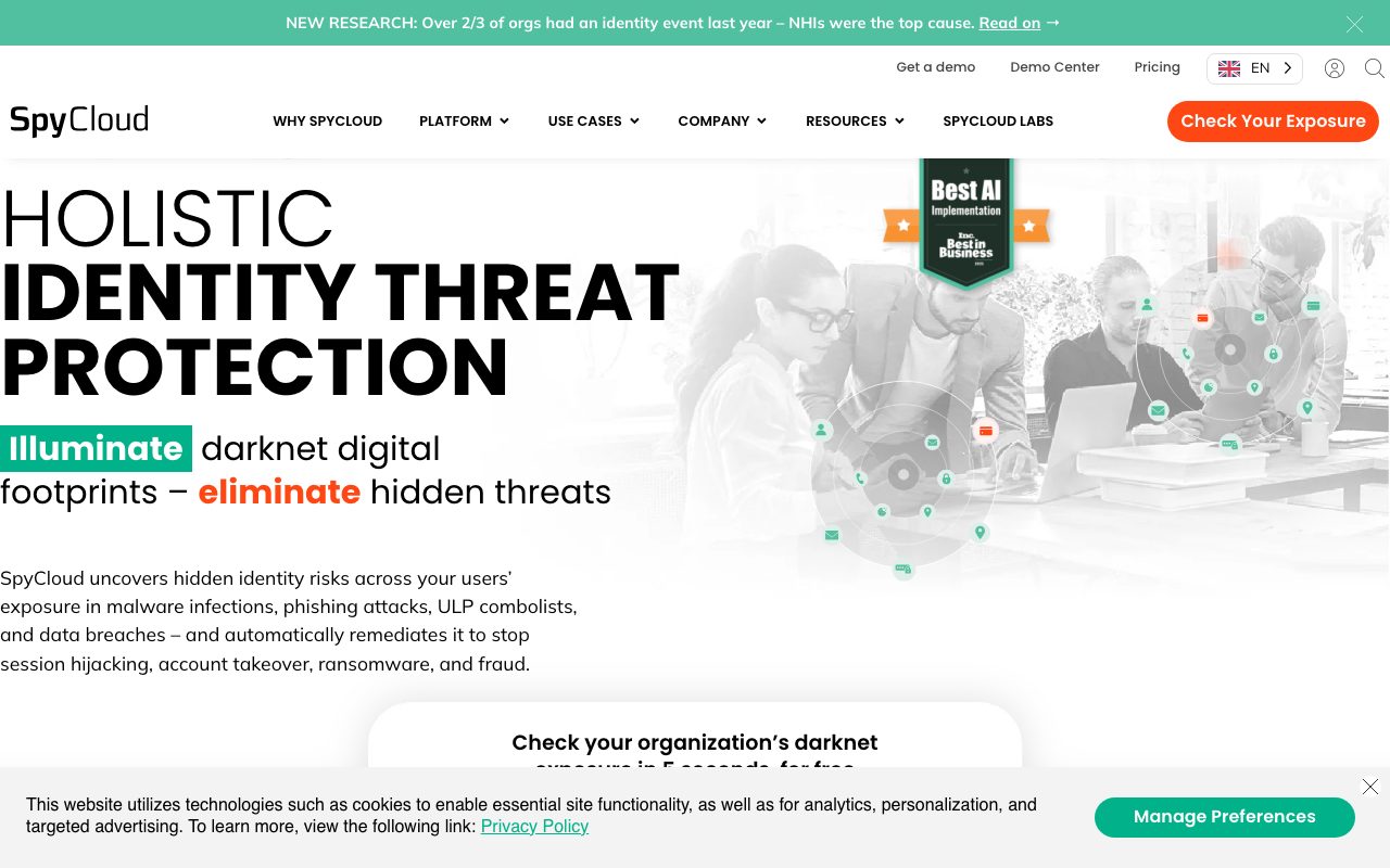 SpyCloud website