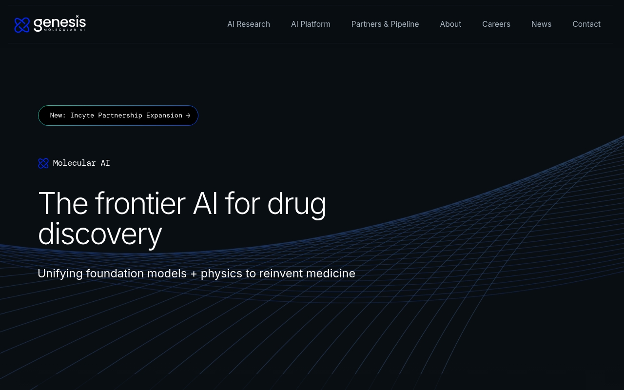 Genesis Therapeutics website