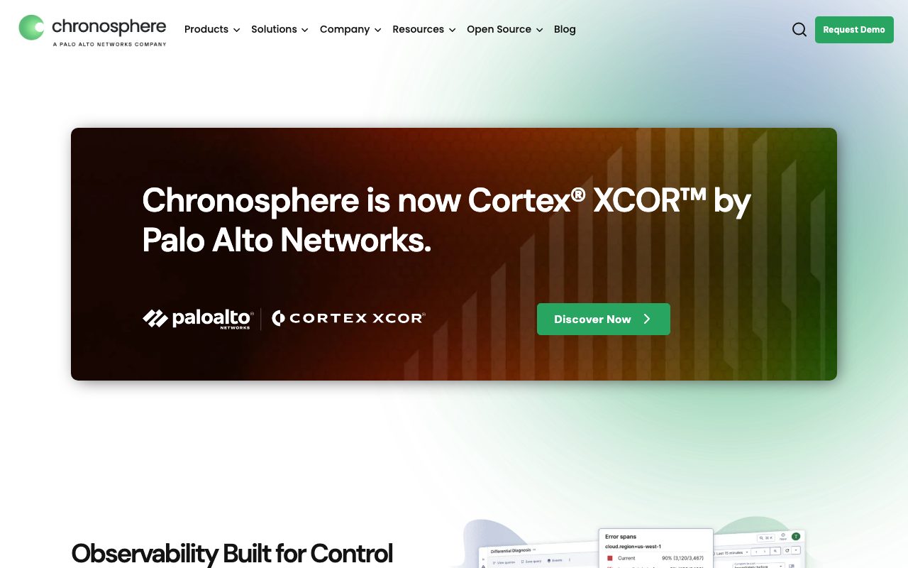 Chronosphere website