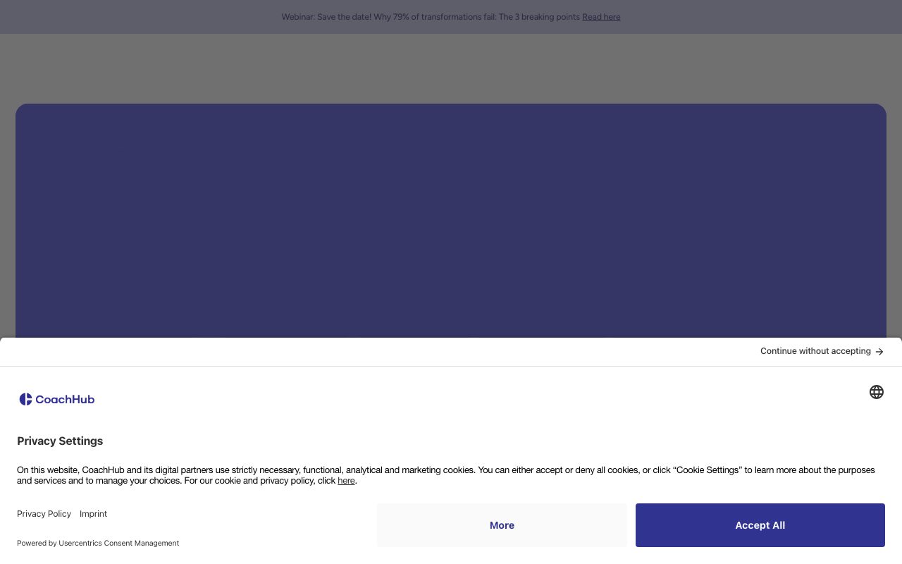 CoachHub website