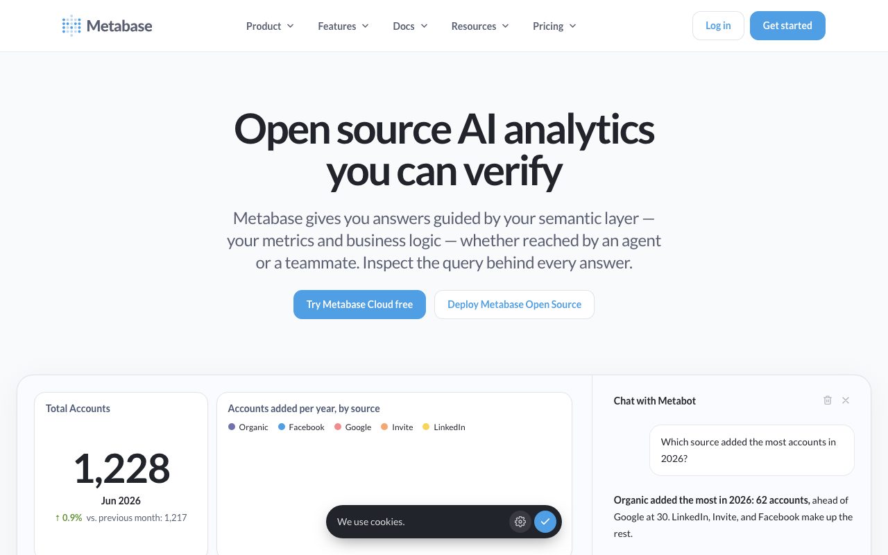 Metabase website