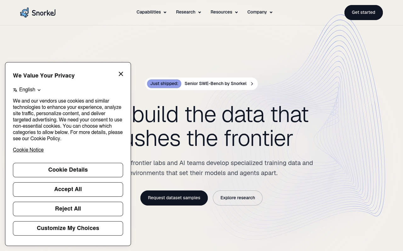 Snorkel AI website