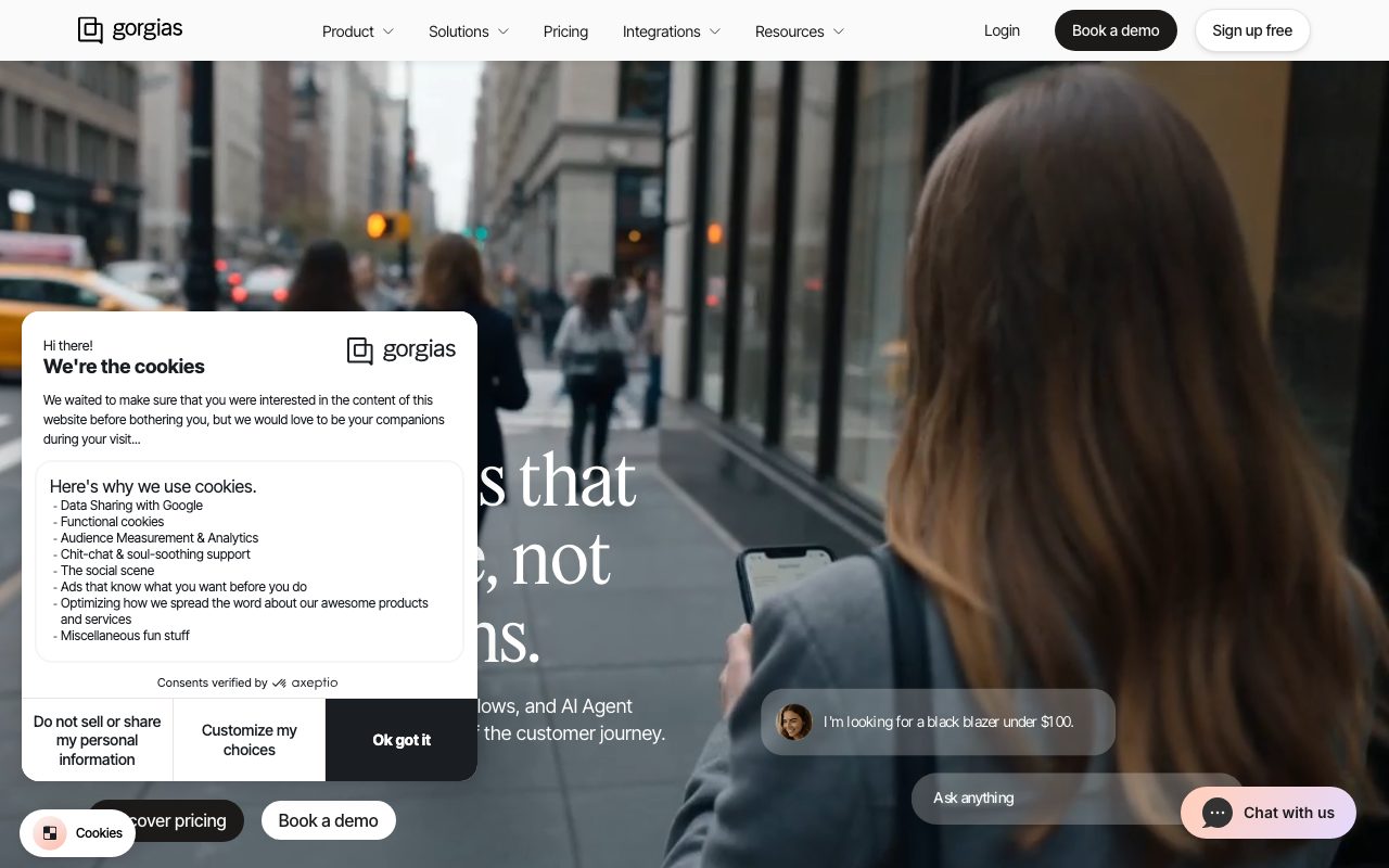 Gorgias website
