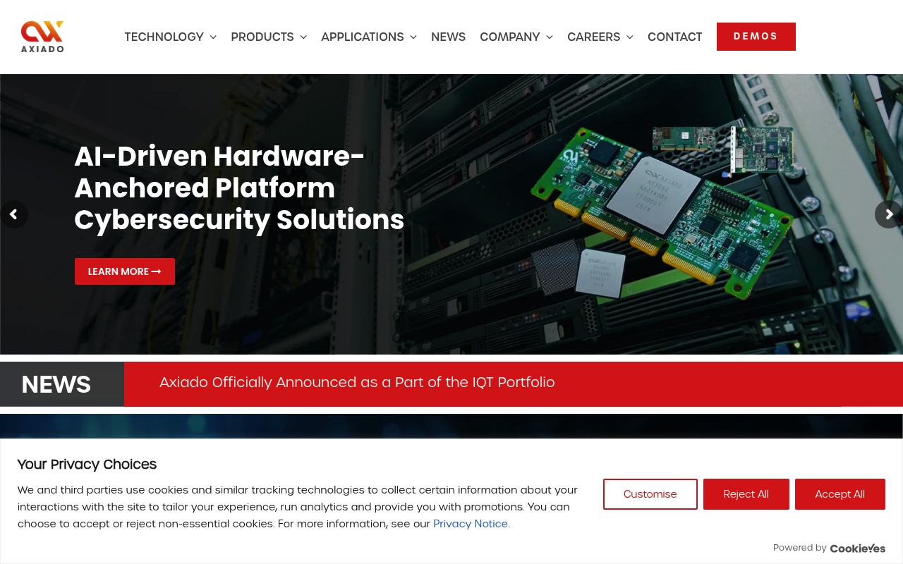 Axiado website