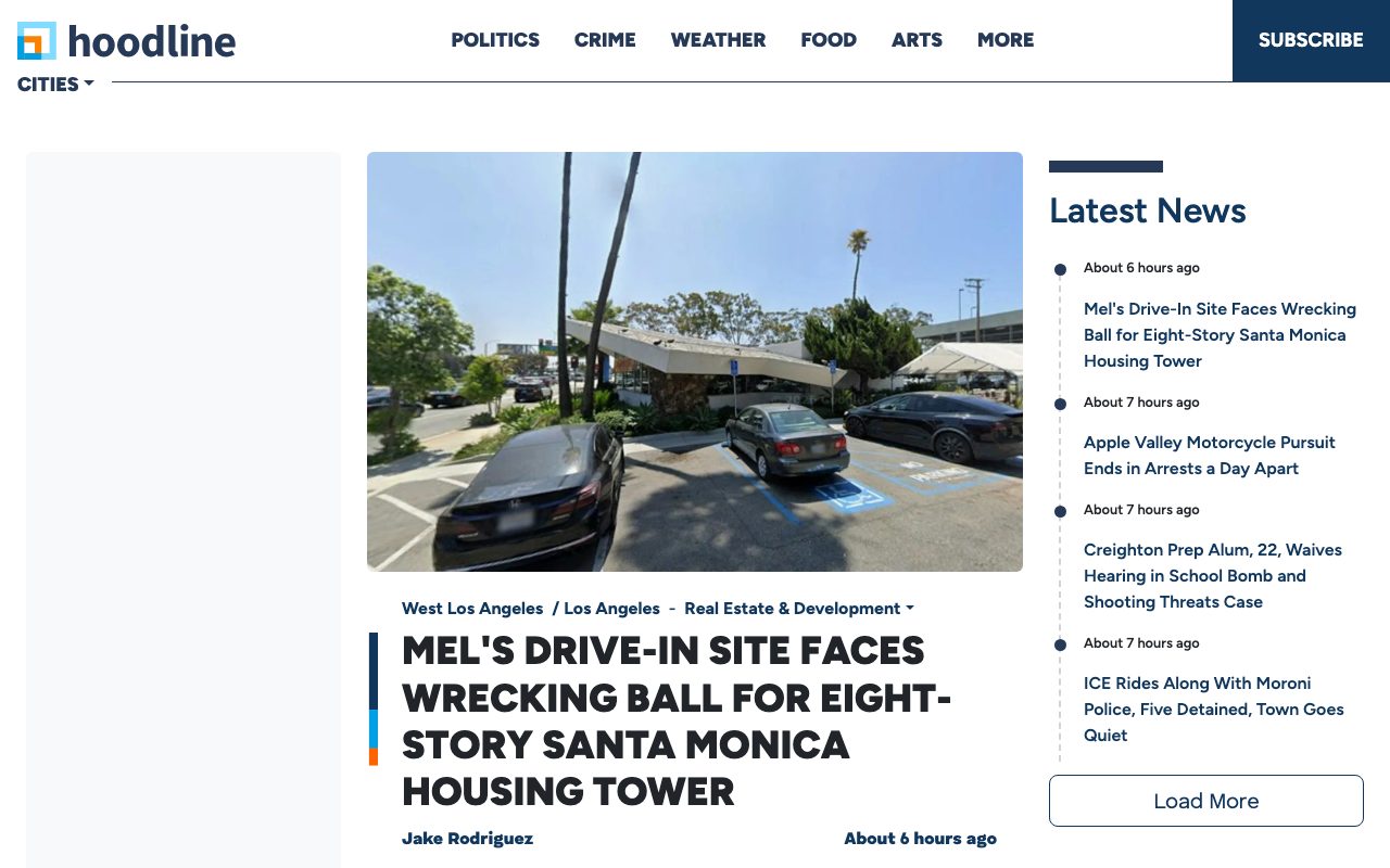 Hoodline website