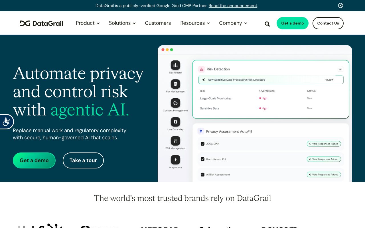DataGrail website