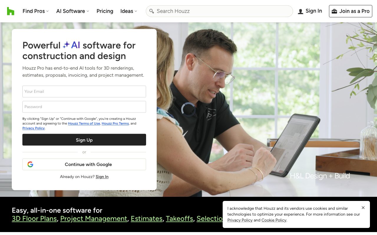 Houzz website