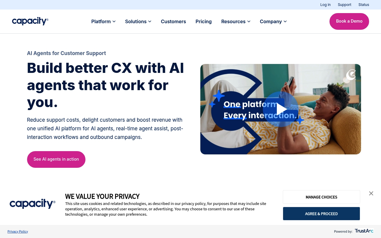Capacity website
