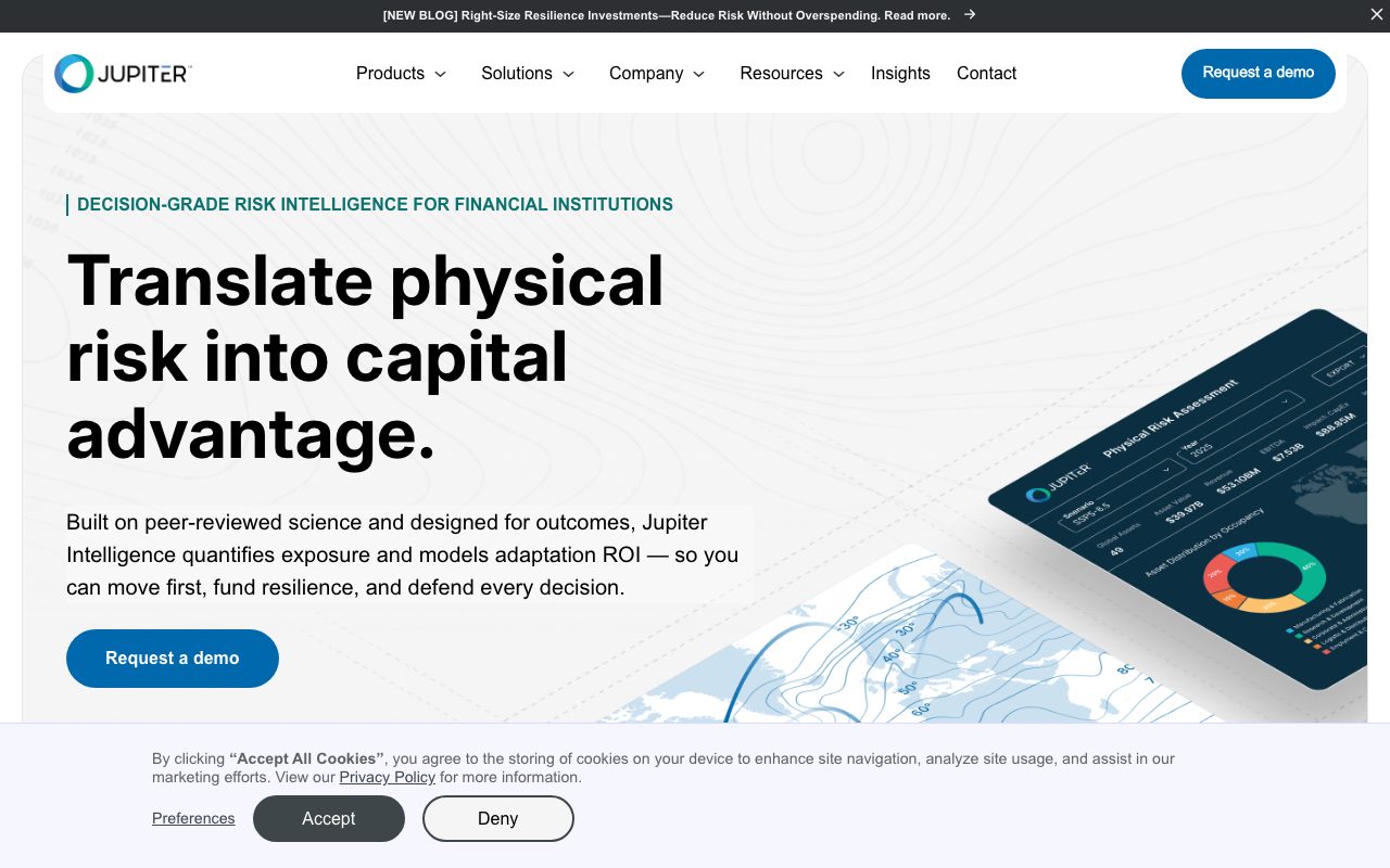 Jupiter Intelligence website