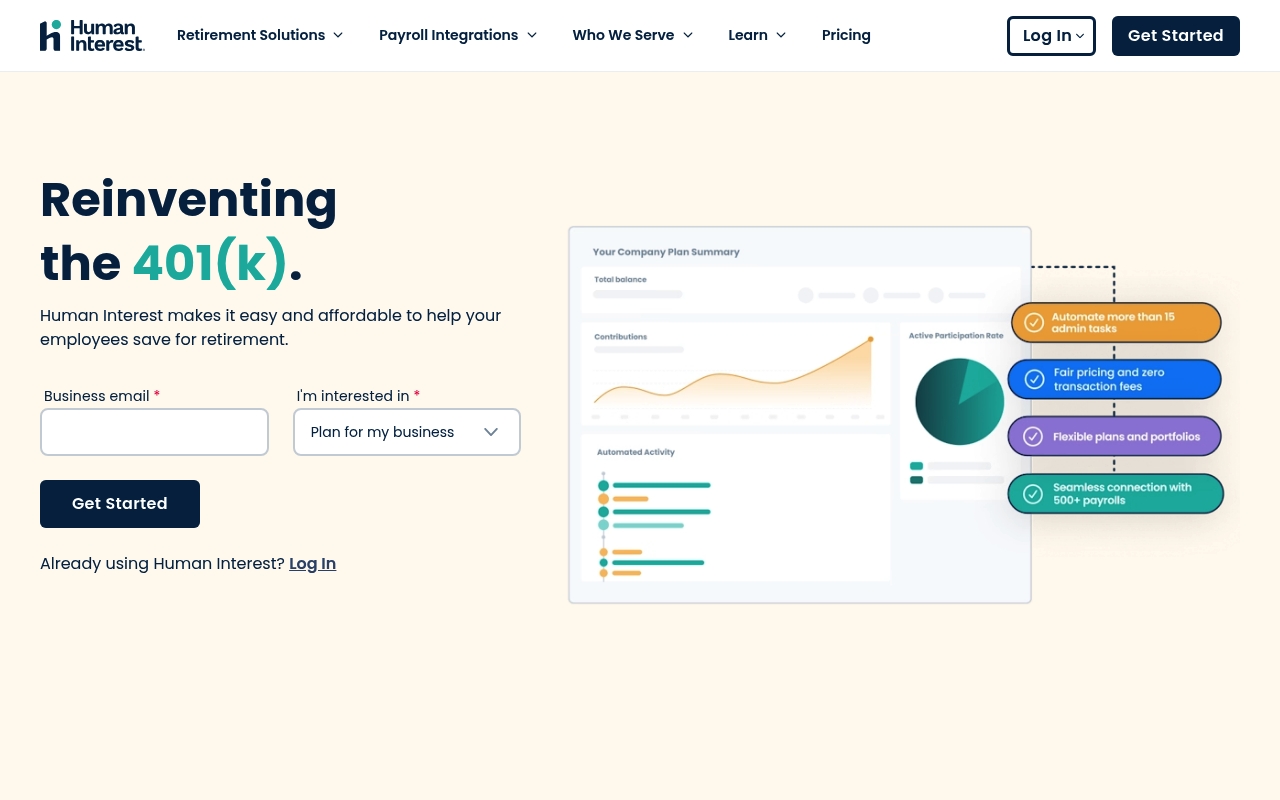 Human Interest website