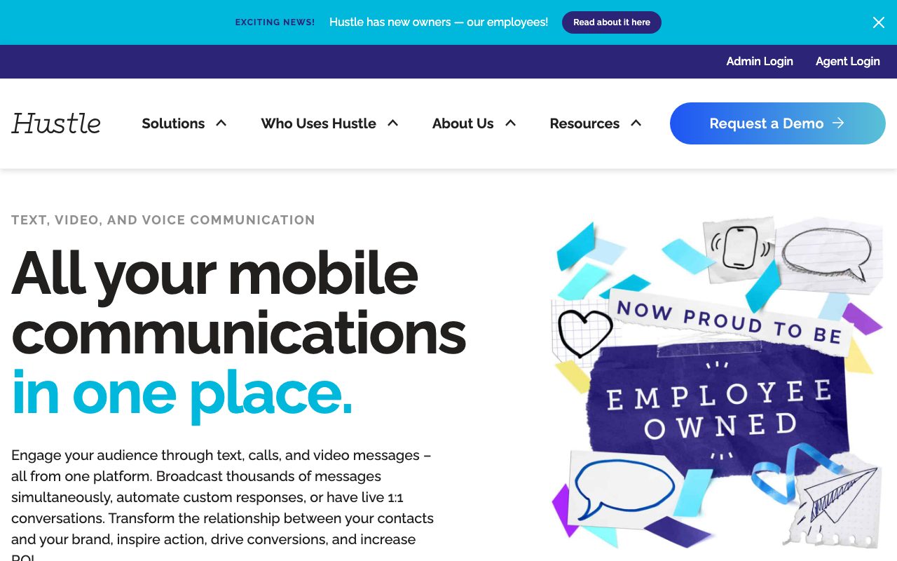 Hustle website