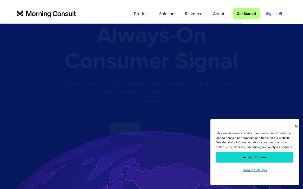 Morning Consult website