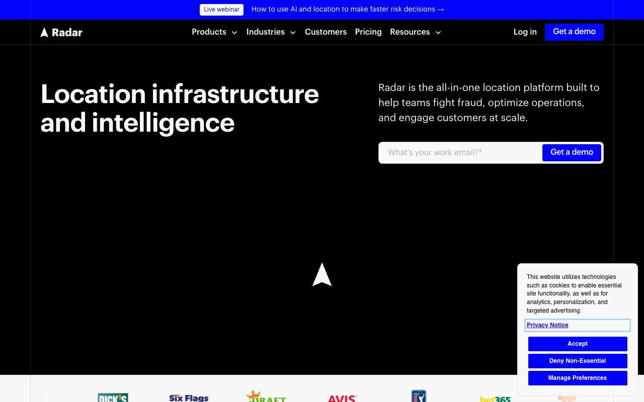 Radar website