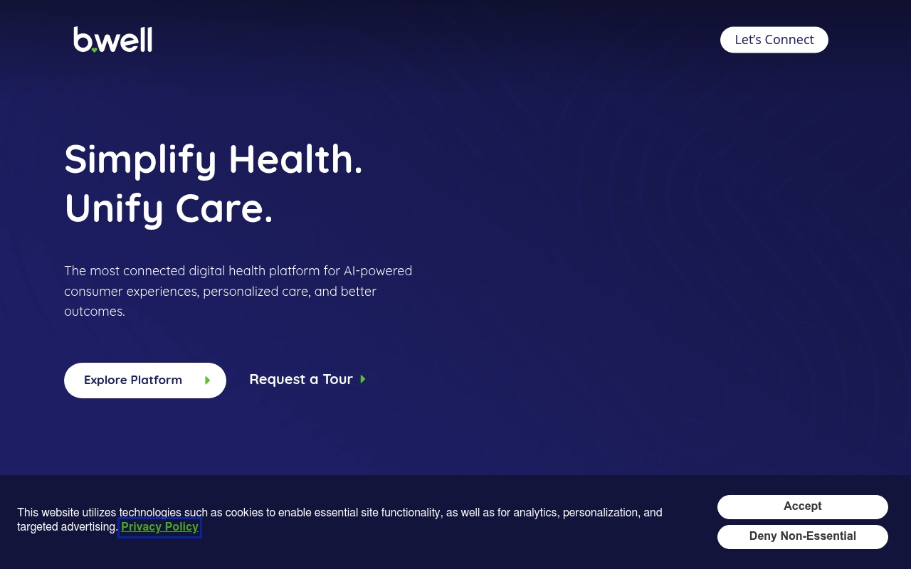 b.well website
