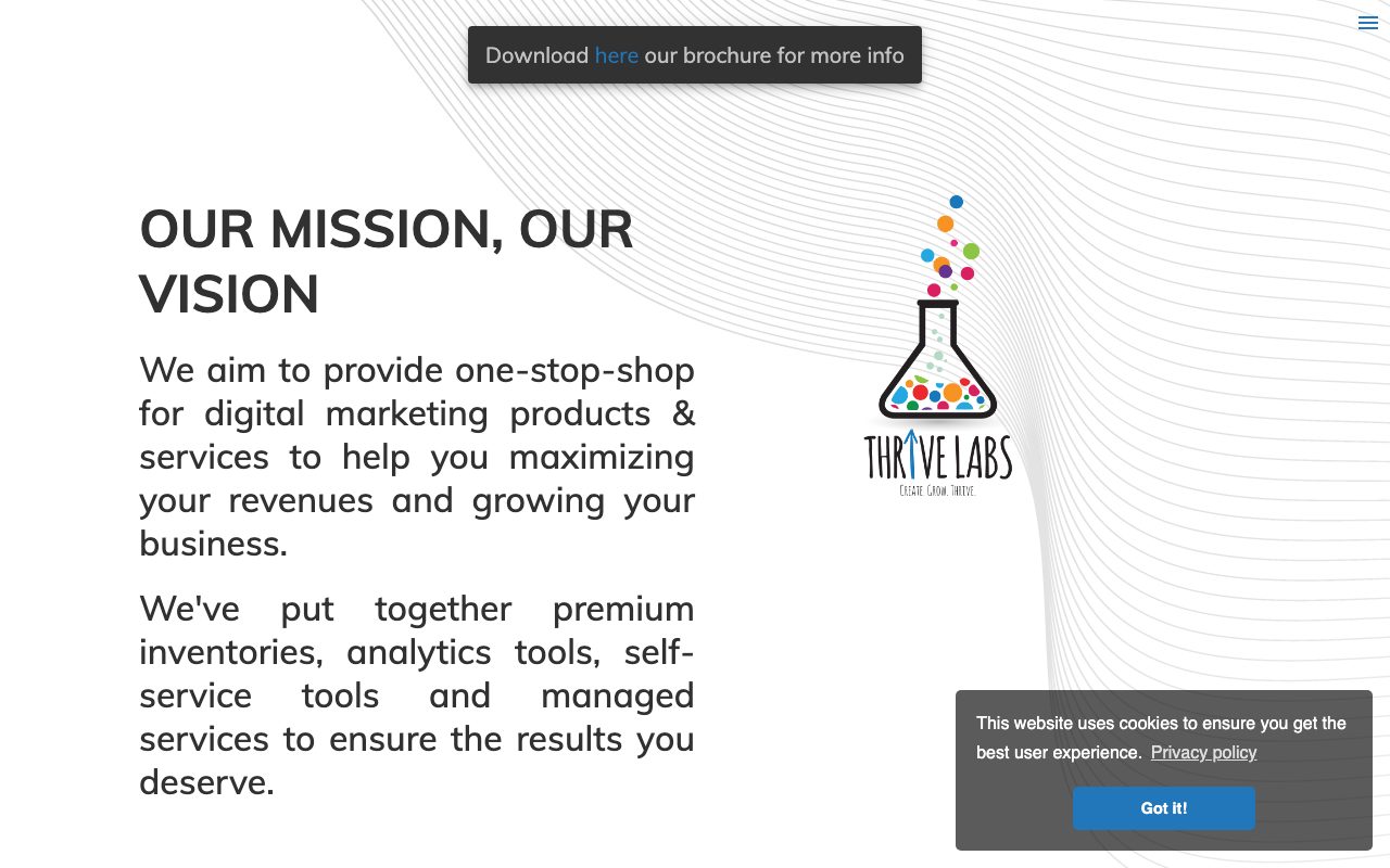 Thrive Labs website