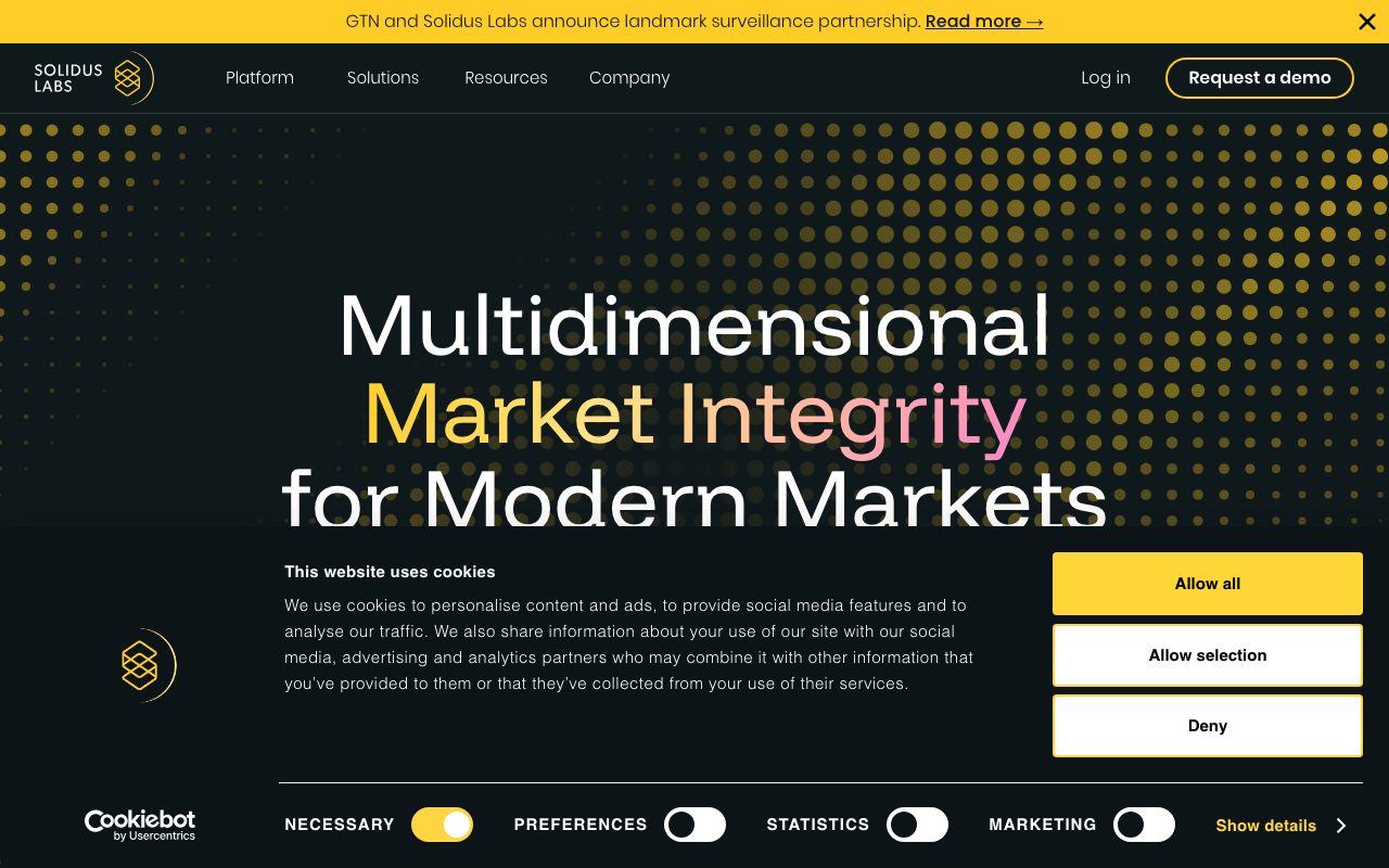Solidus Labs website