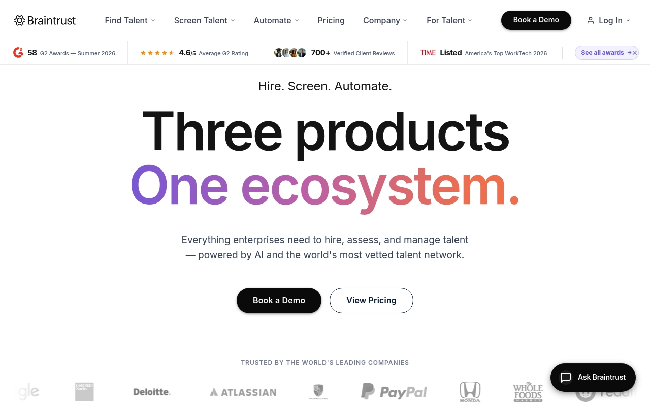 Braintrust website