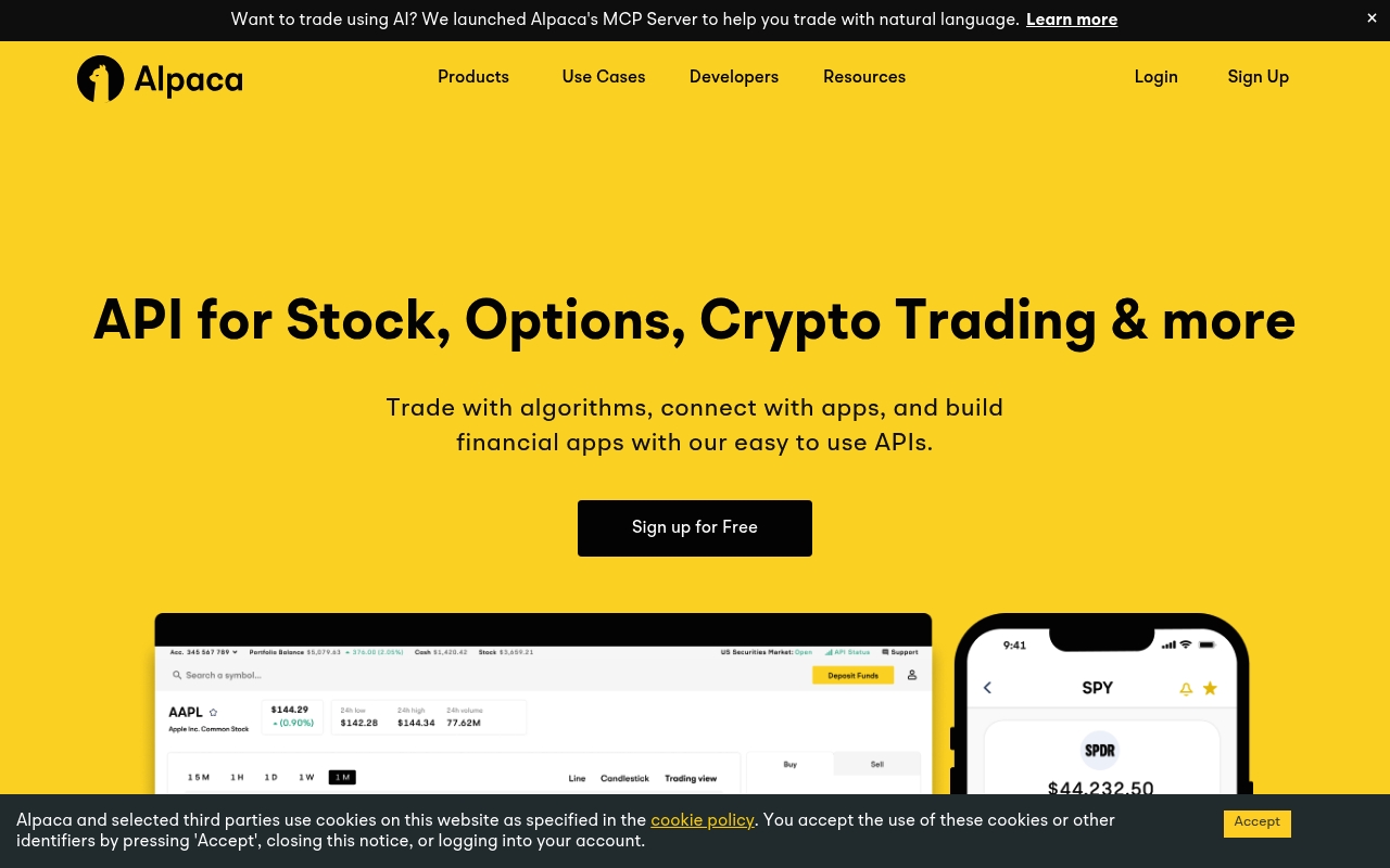 Alpaca website