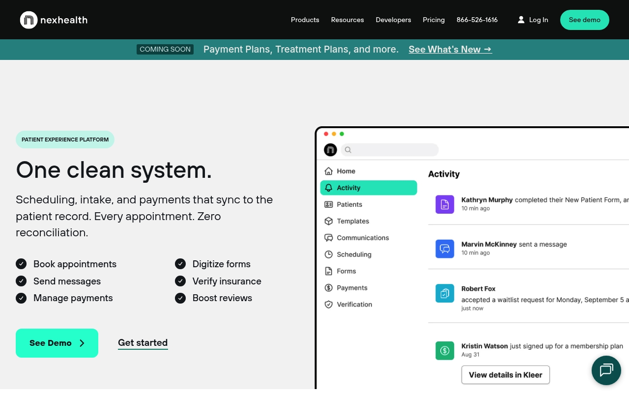 NexHealth website