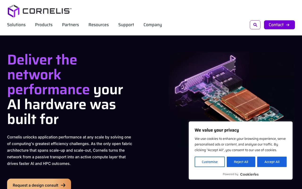 Cornelis Networks Inc website