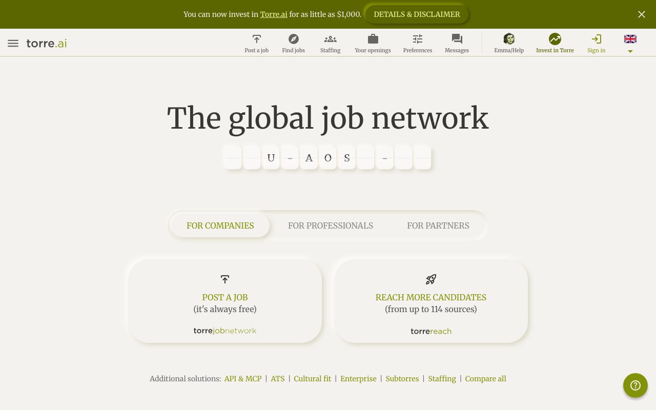 Torre website