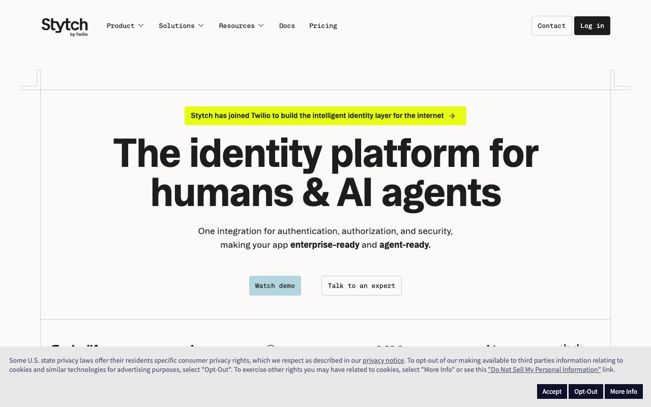 Stytch website