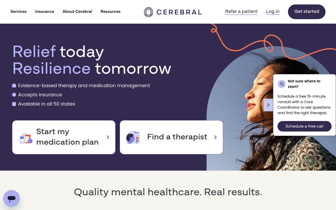 Cerebral website