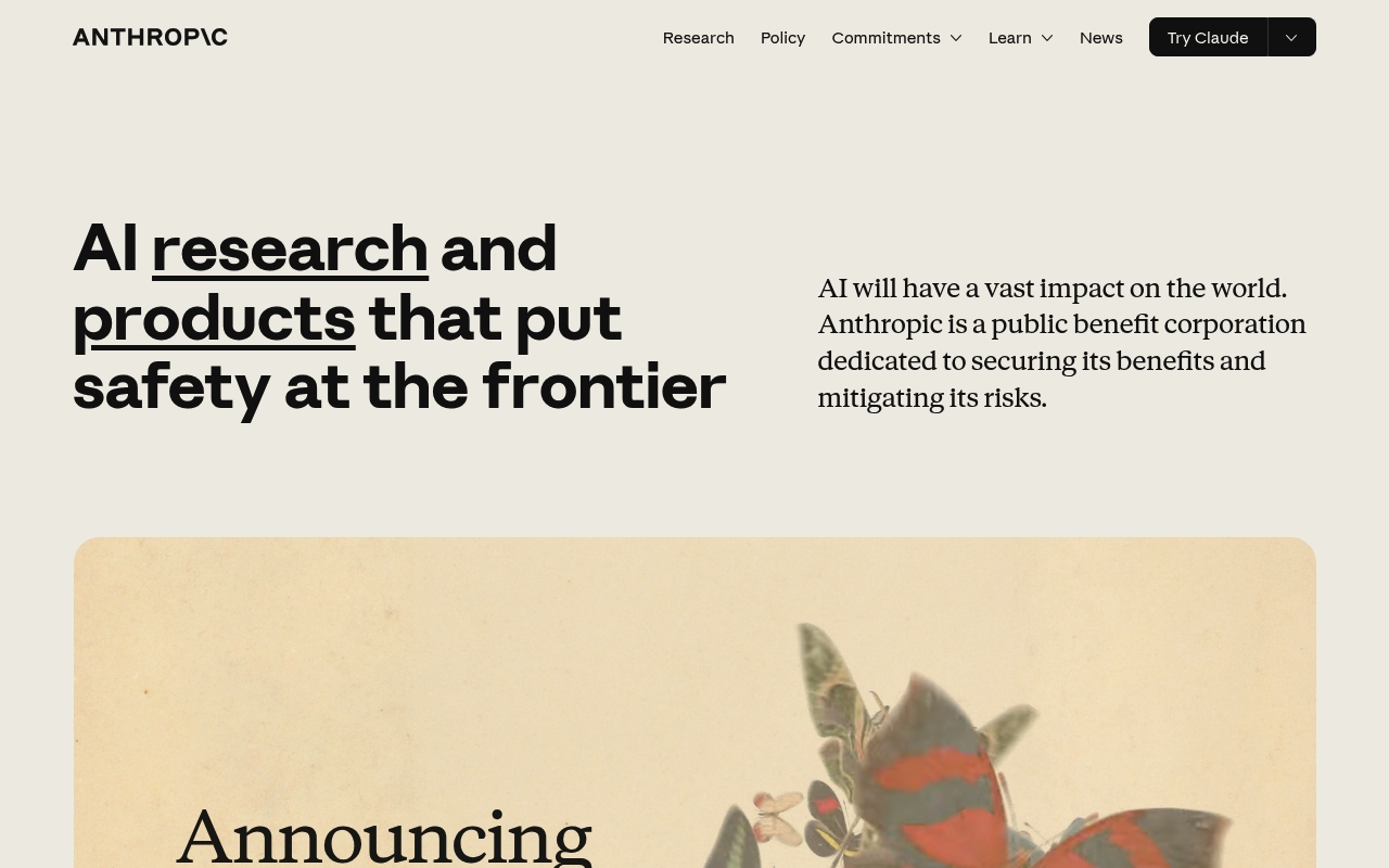 Anthropic website