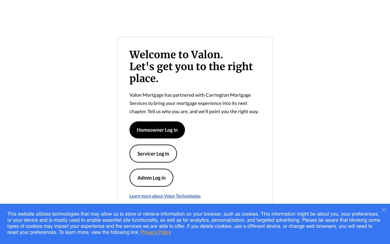 Valon website