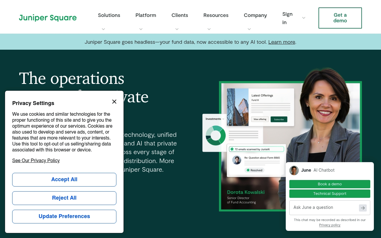 Juniper Square website