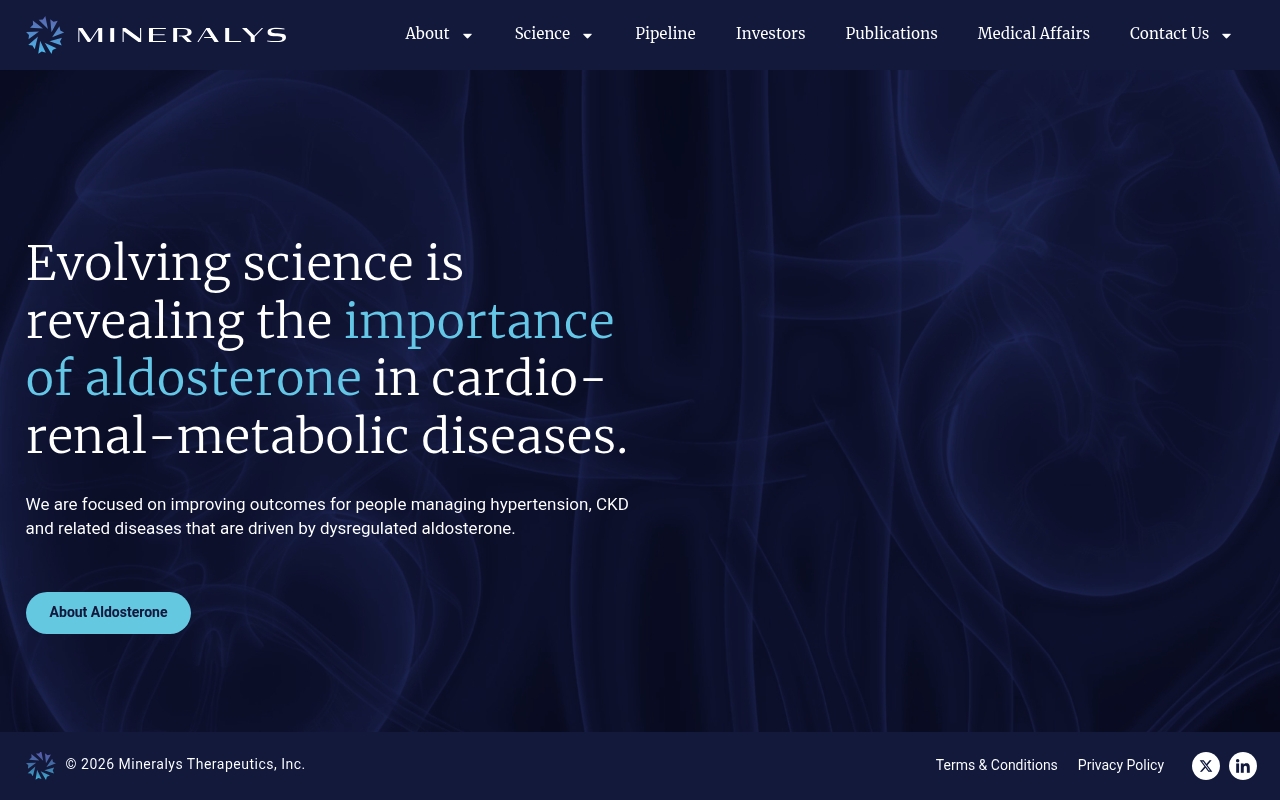 Mineralys Therapeutics website