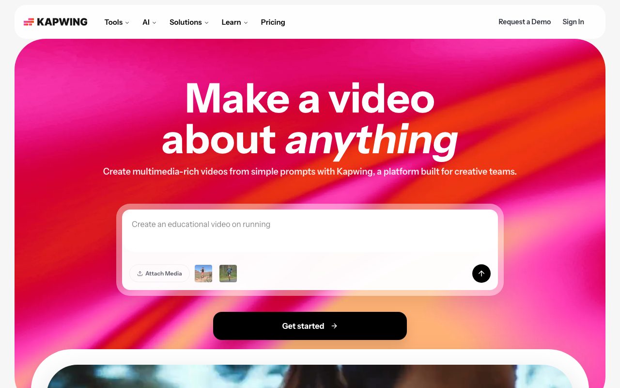 Kapwing website