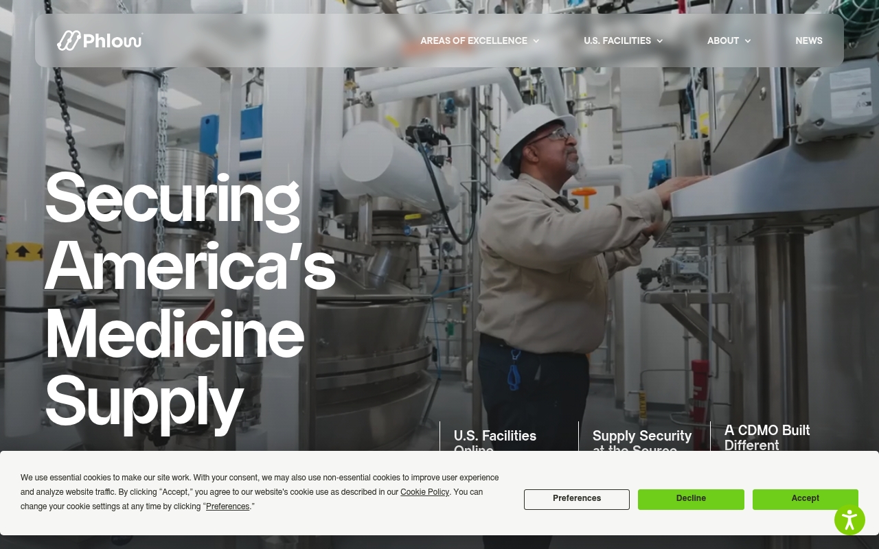 Phlow Corporation website