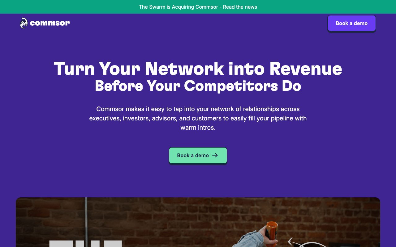 Commsor website
