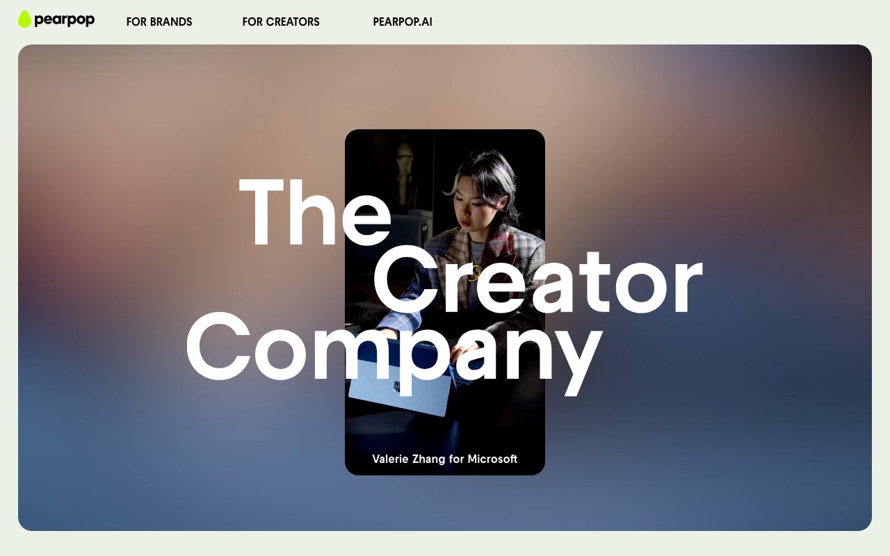 Pearpop website