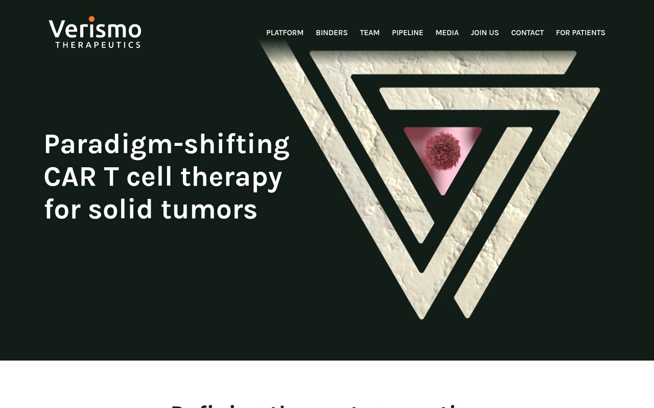 Verismo Therapeutics website