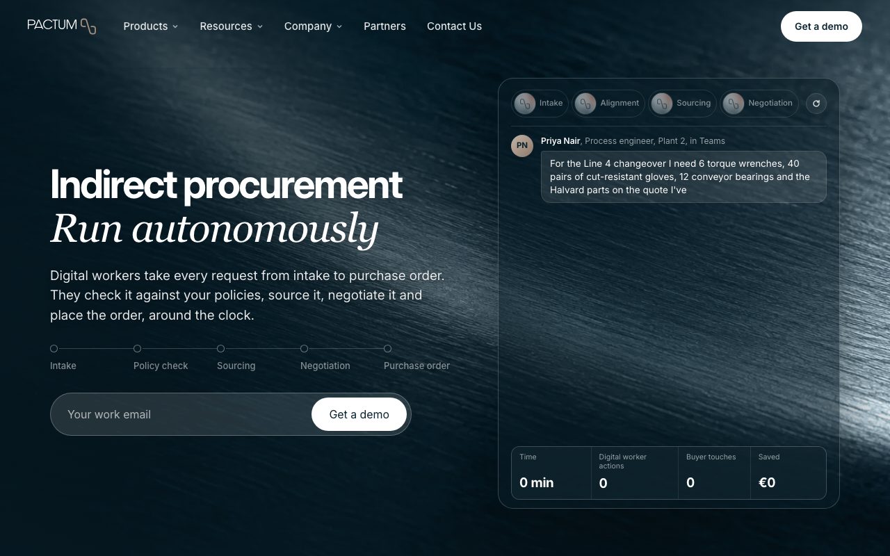 Pactum website