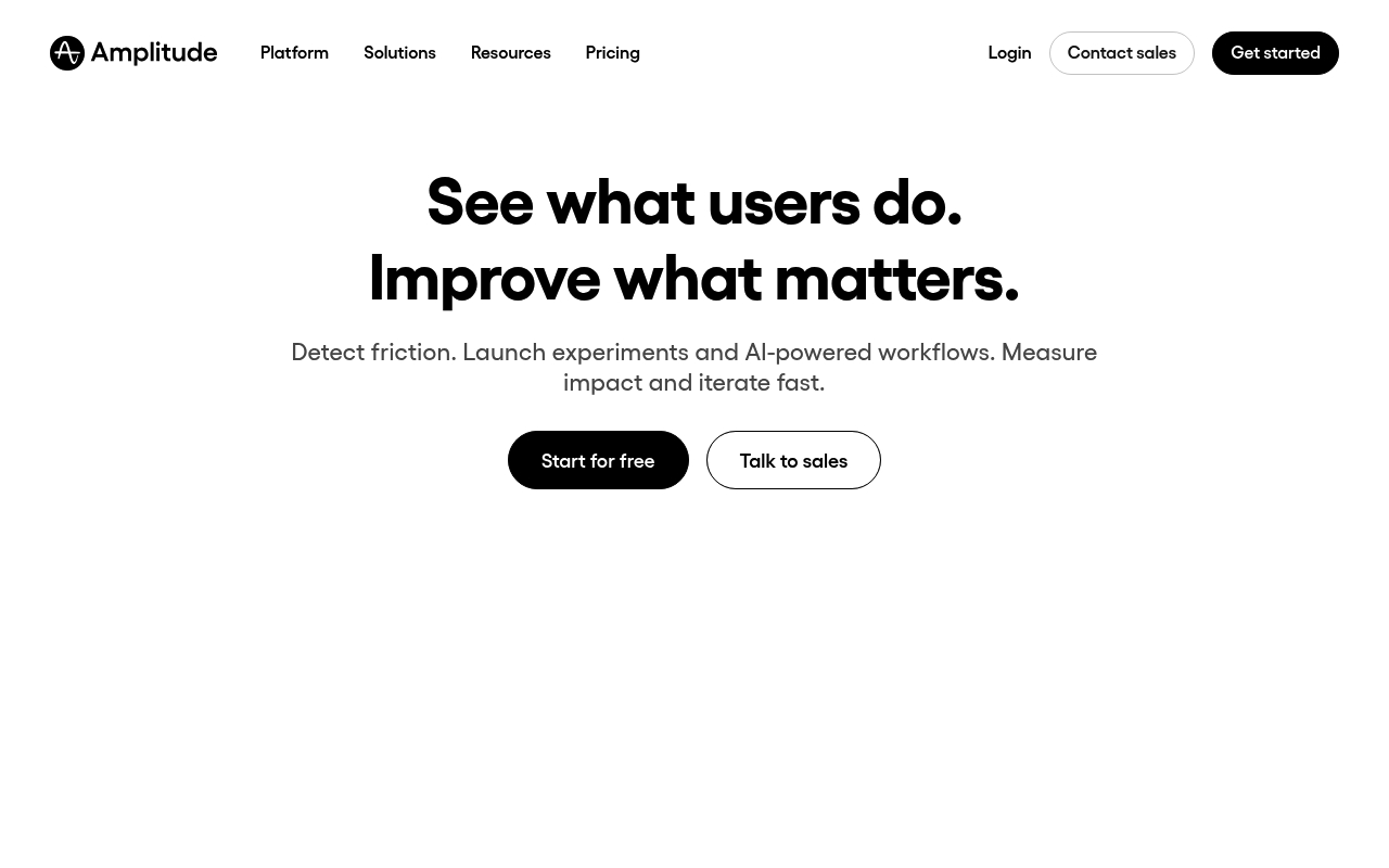 Amplitude website