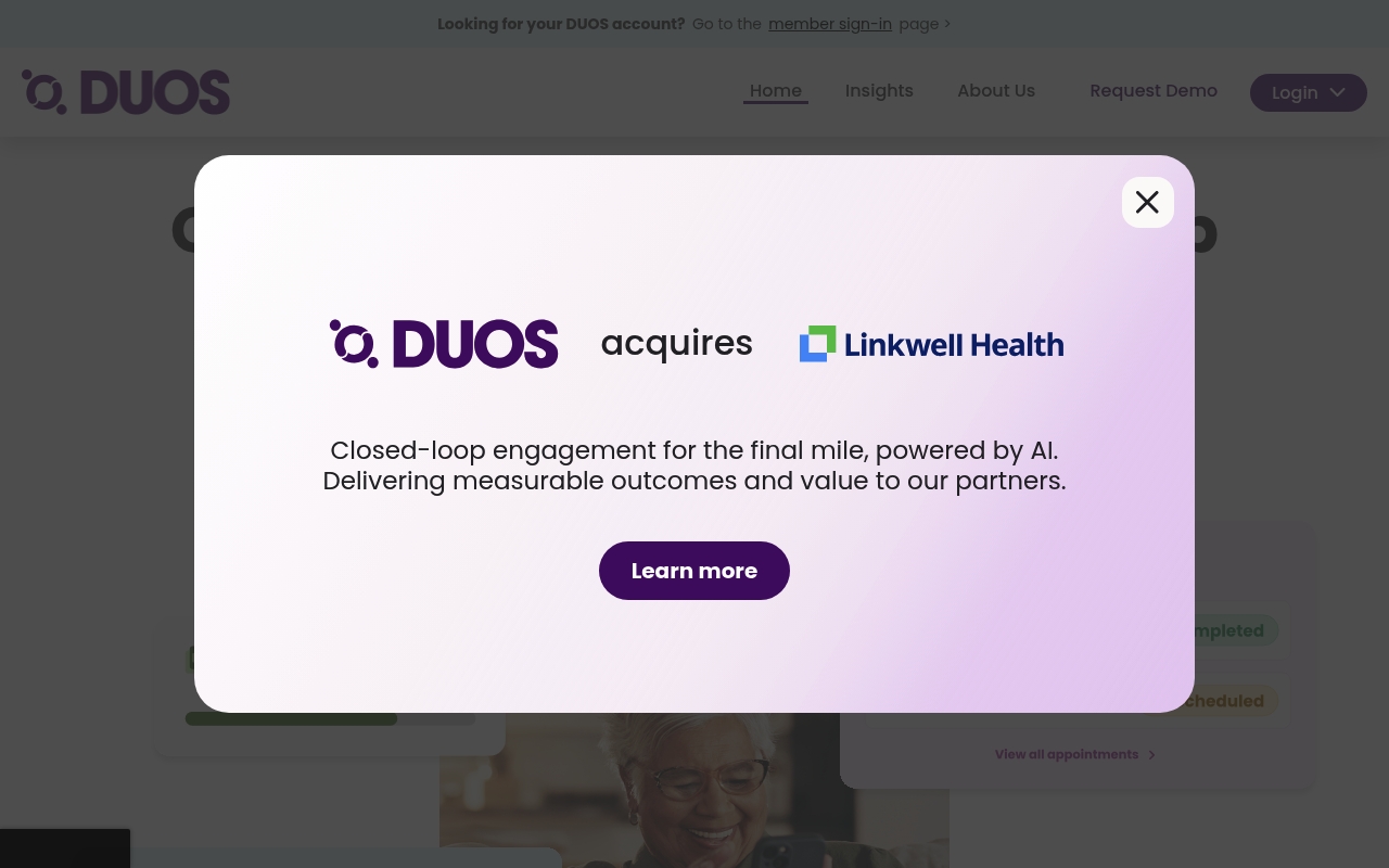 Duos website