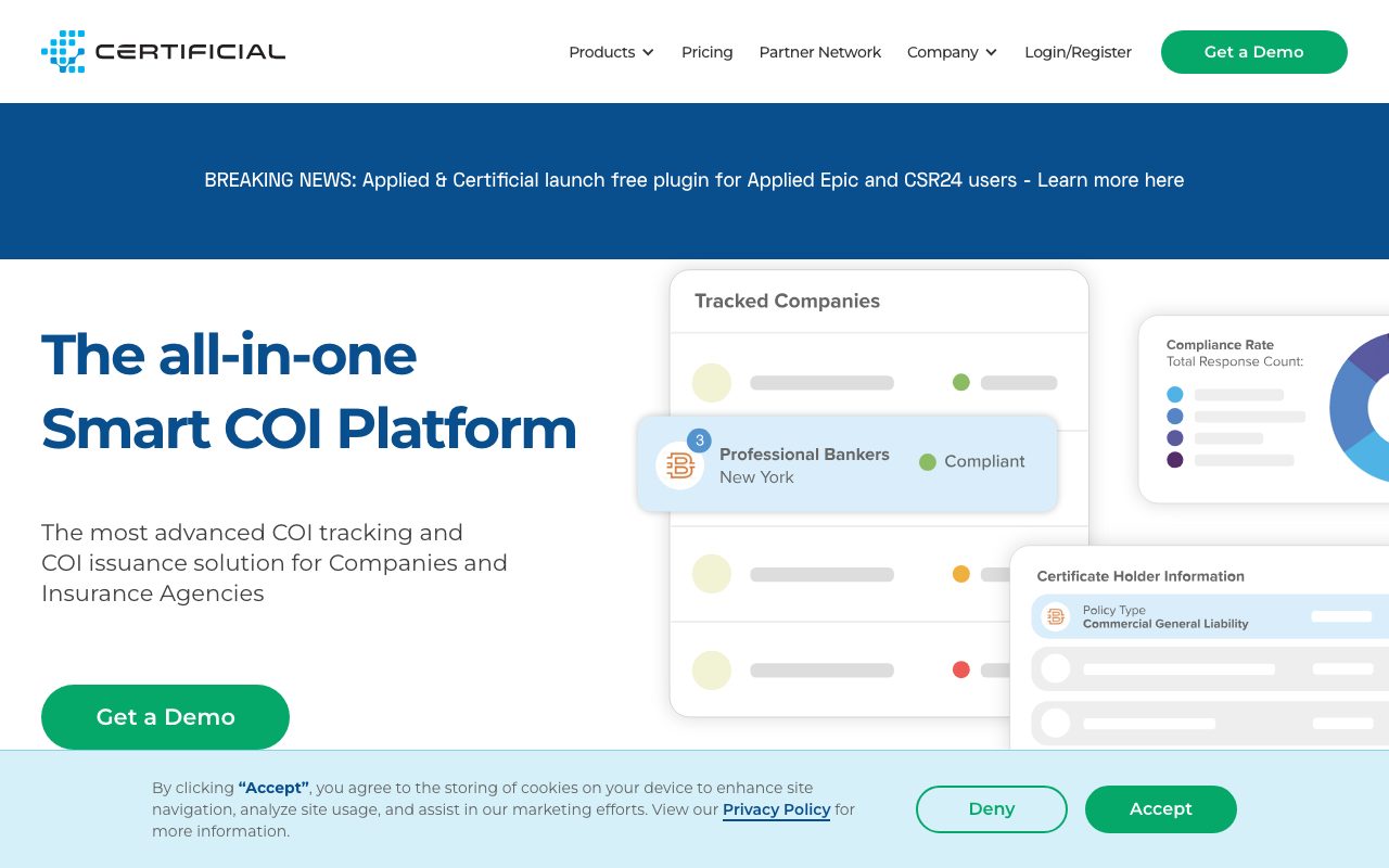 Certificial website