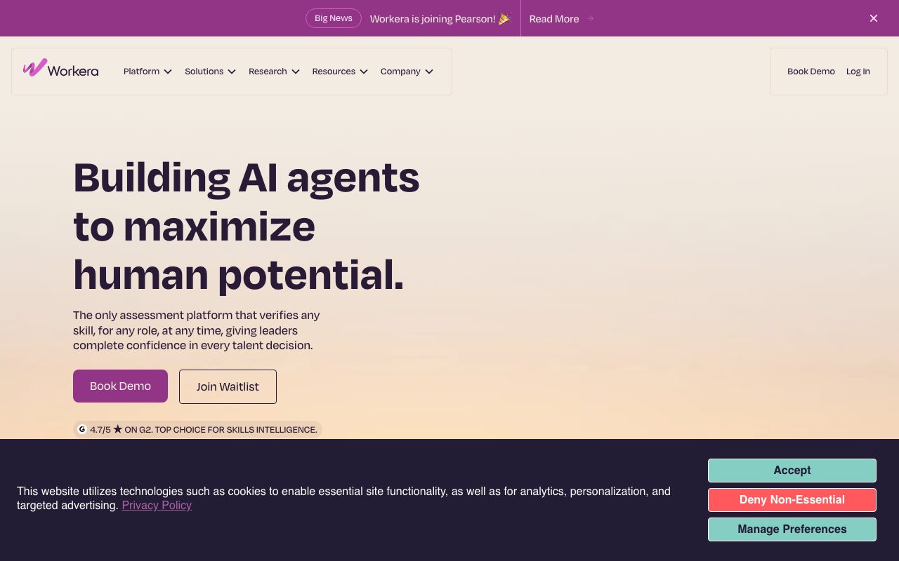 Workera website