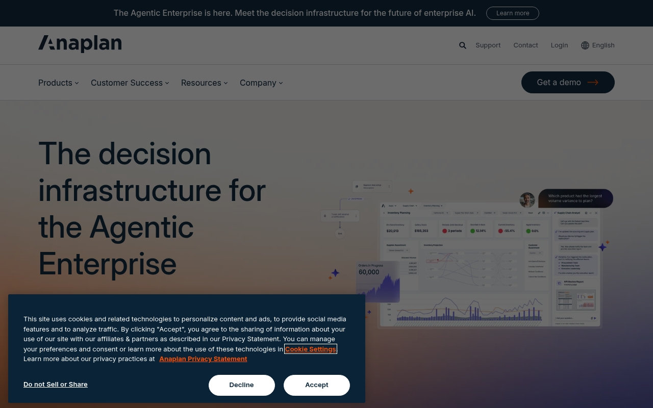 Anaplan website
