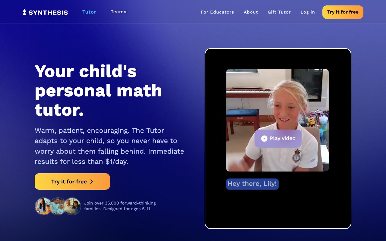 Synthesis School website