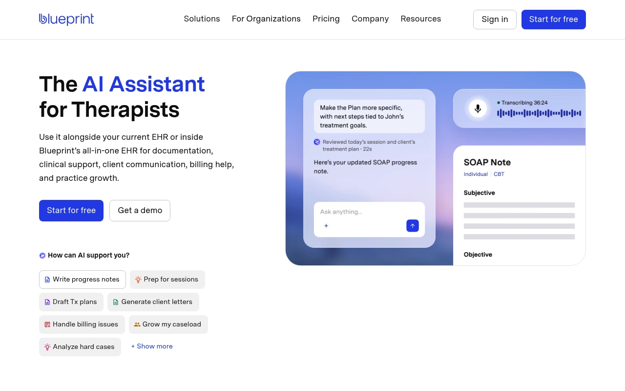 Blueprint website
