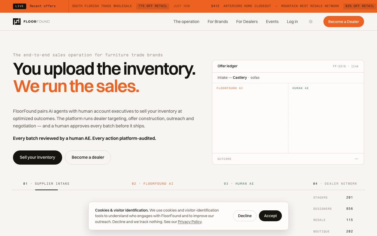 FloorFound website