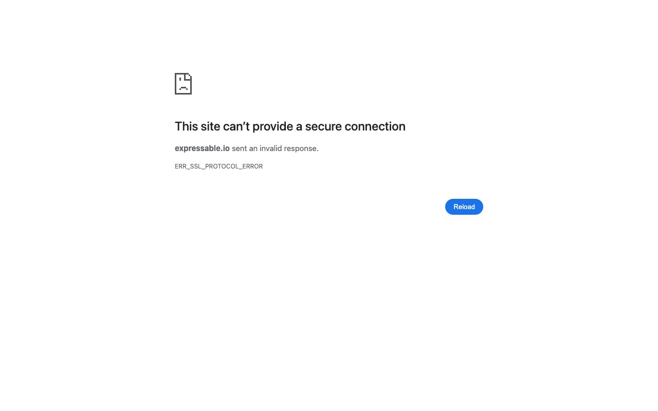 Expressable website