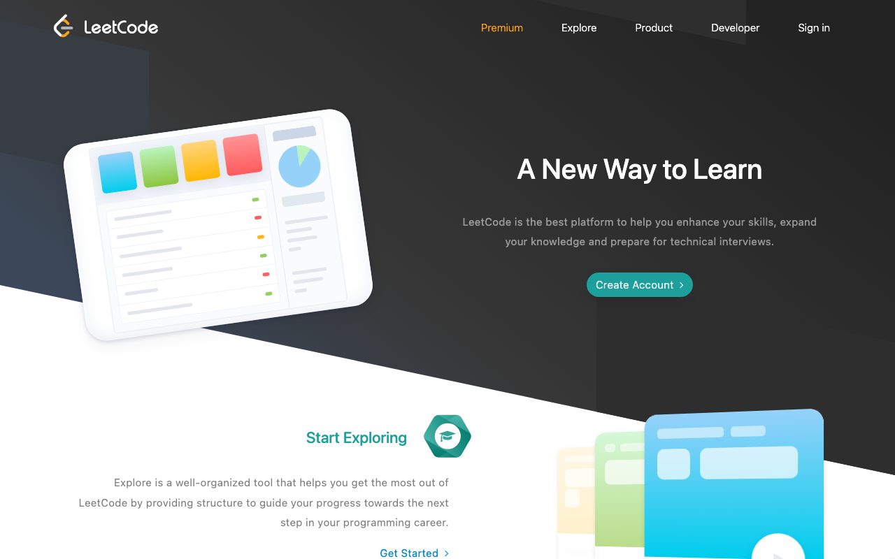 Leetcode website