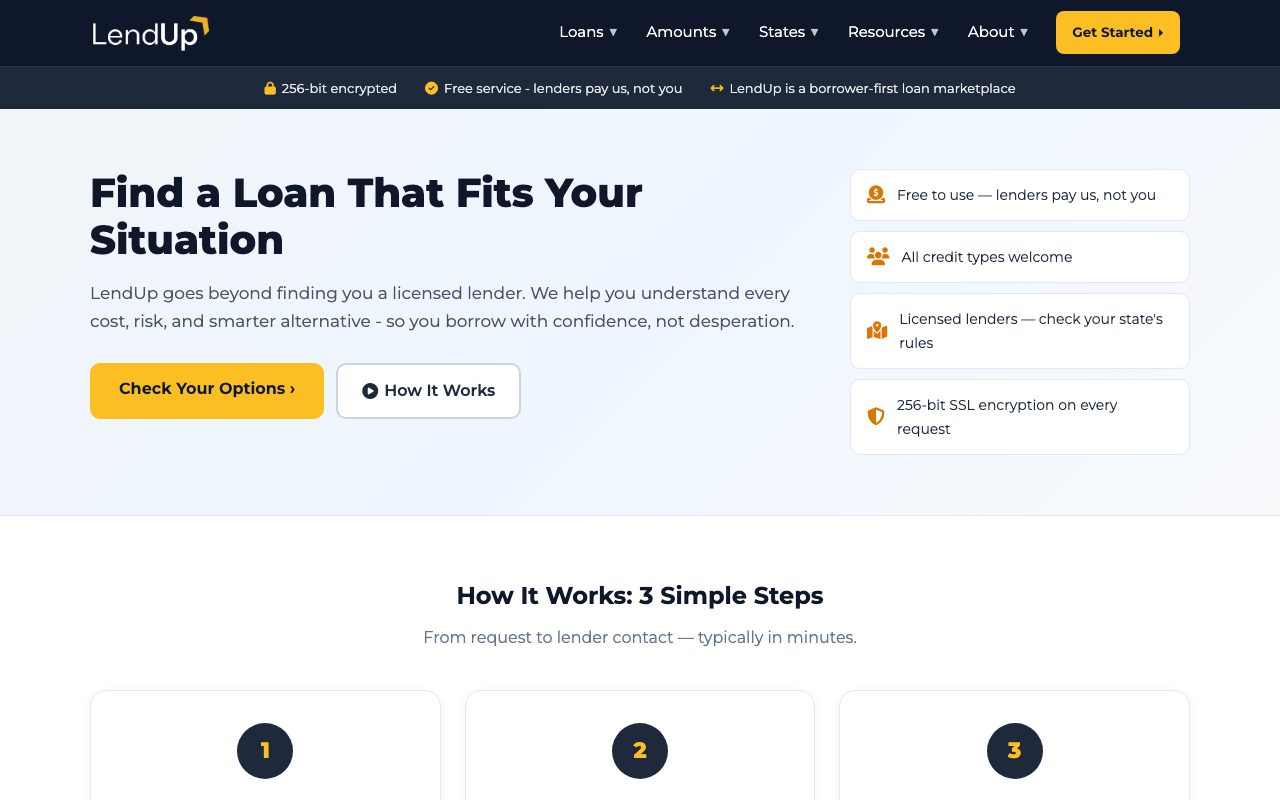 LendUp website