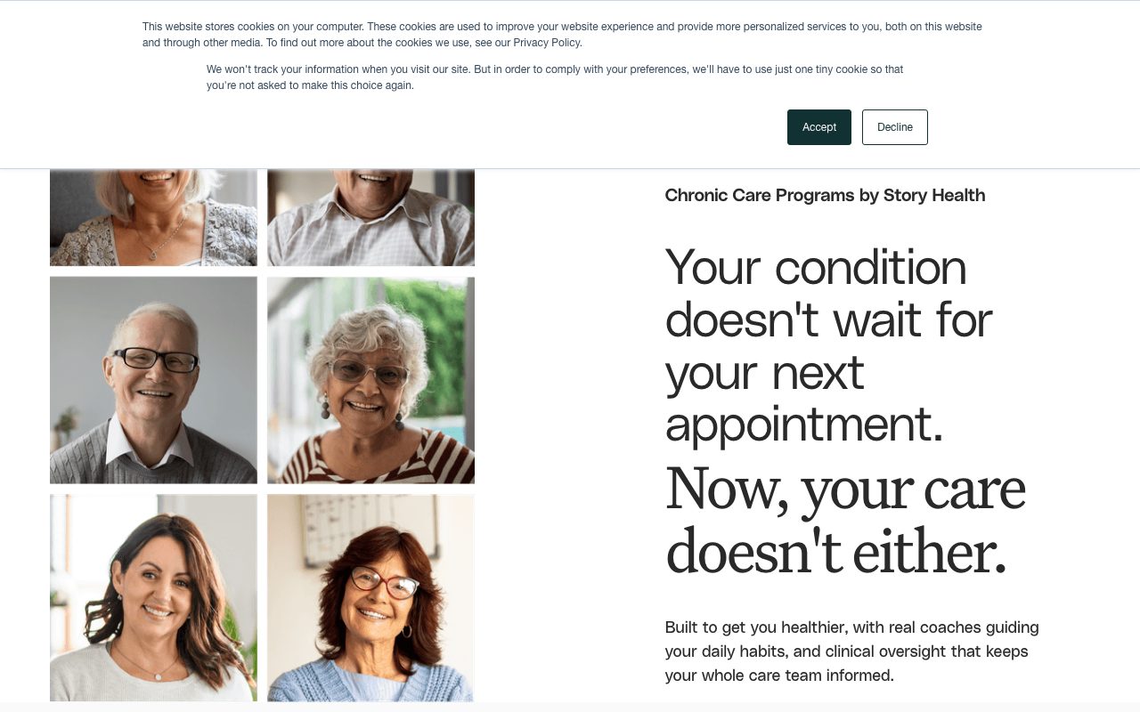 Story Health website